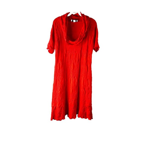 Joseph Ribkoff Dresses & Skirts - Jospeh Ribkoff Textured Cowl Neck Flowy Dress Lagenlook Artsy